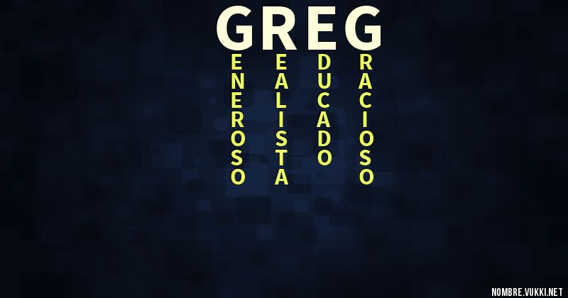 Acróstico greg