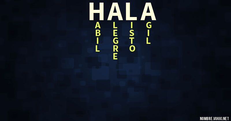 Acróstico hala