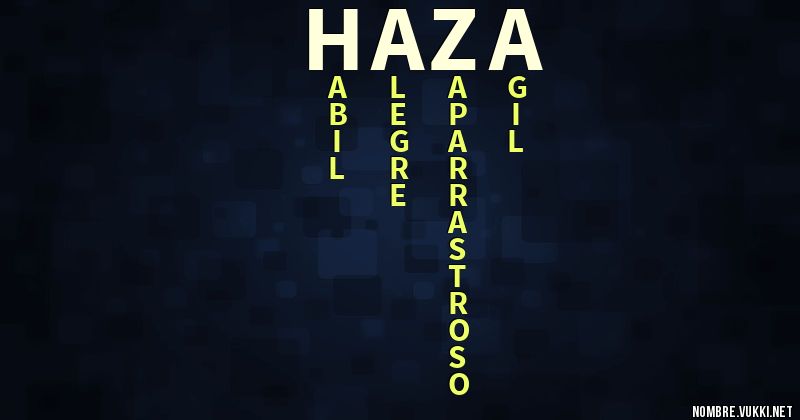 Acróstico haza