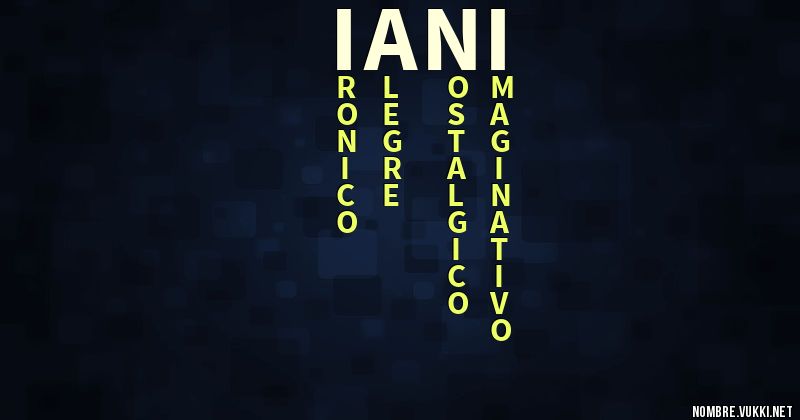 Acróstico iani