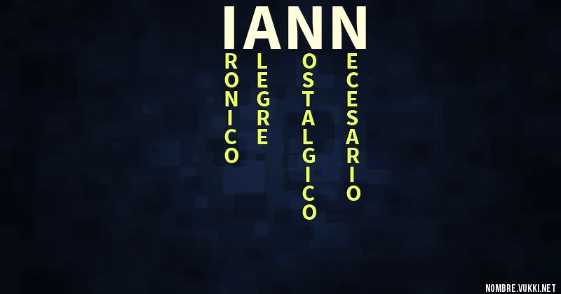 Acróstico iann