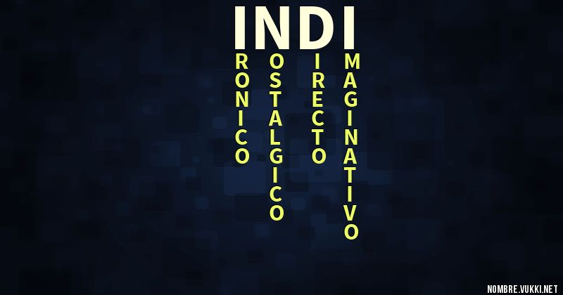 Acróstico indi