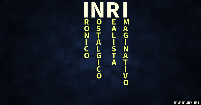 Acróstico inri