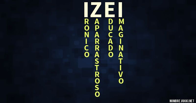 Acróstico izei