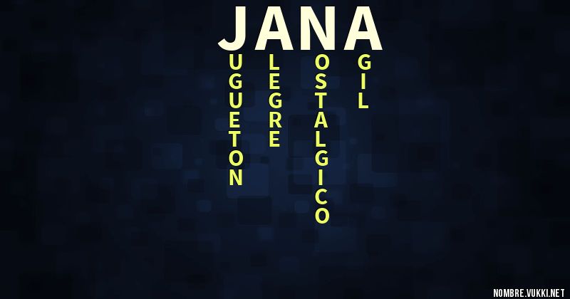 Acróstico jana