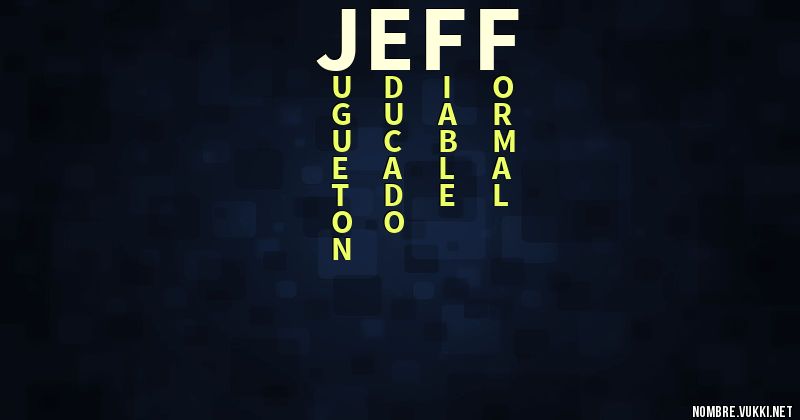 Acróstico jeff