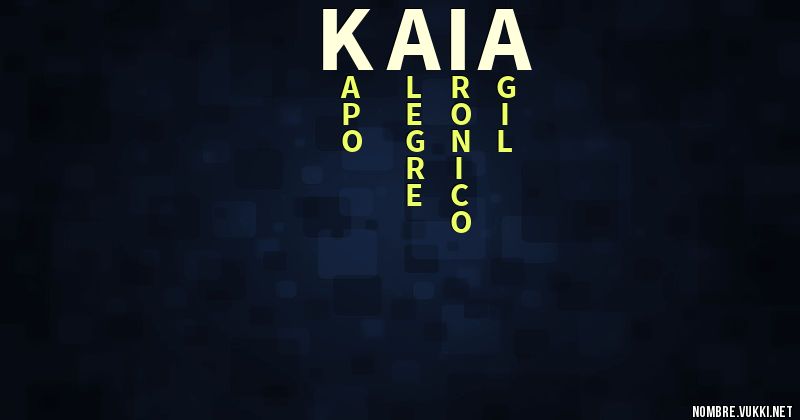 Acróstico kaia