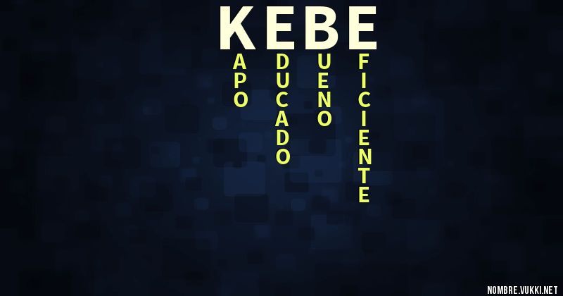 Acróstico kebe