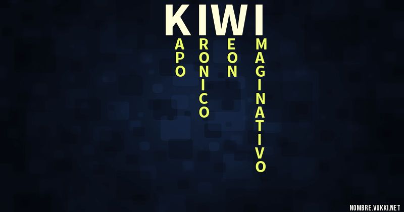 Acróstico kiwi
