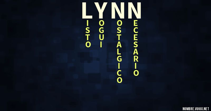 Acróstico lynn