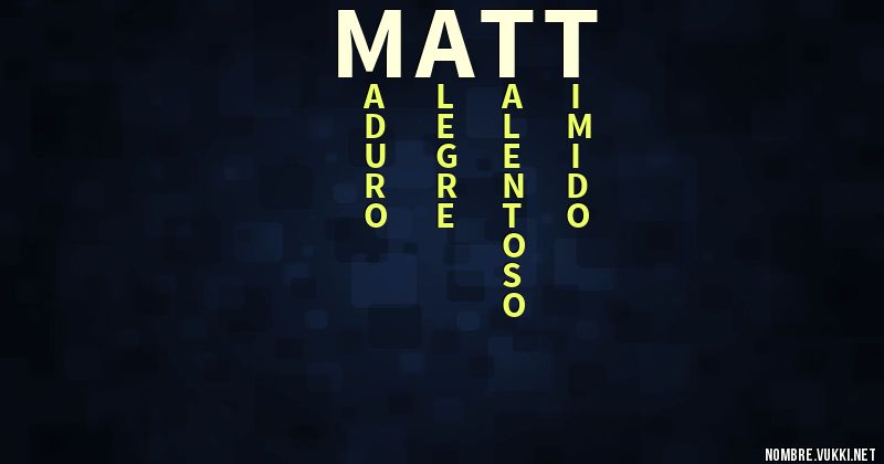 Acróstico matt