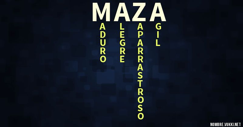 Acróstico maza
