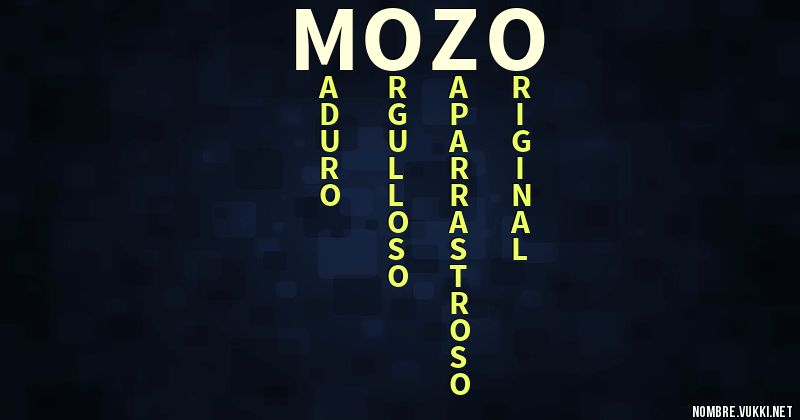 Acróstico mozo