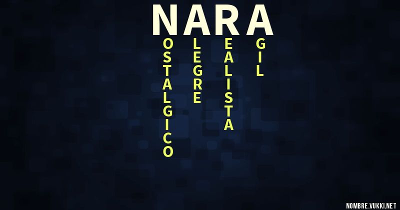 Acróstico nara