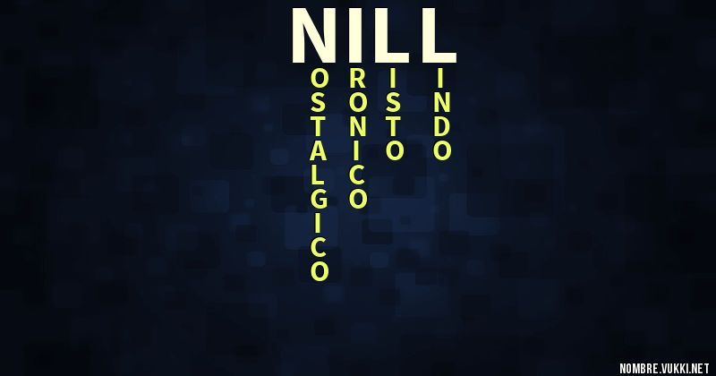 Acróstico nill