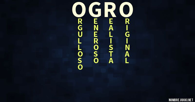 Acróstico ogro