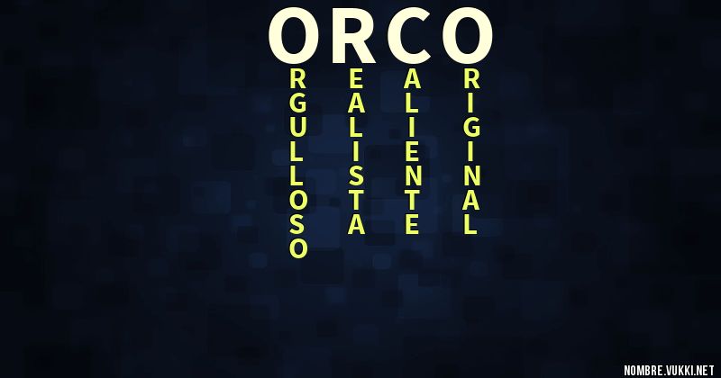 Acróstico orco