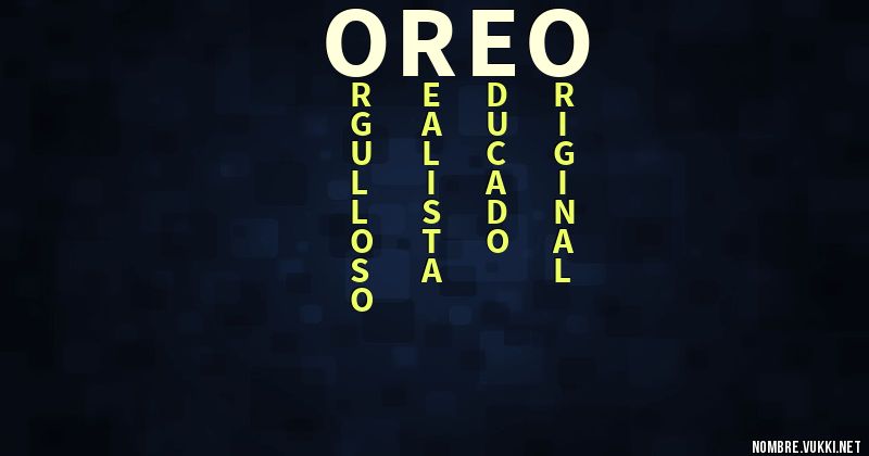 Acróstico oreo