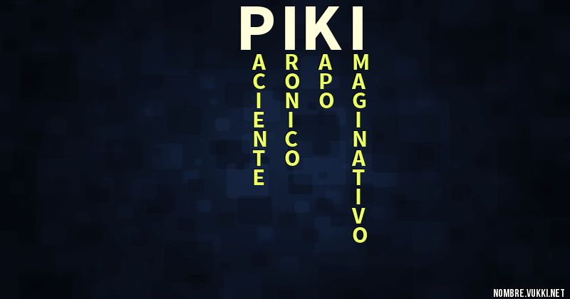 Acróstico piki