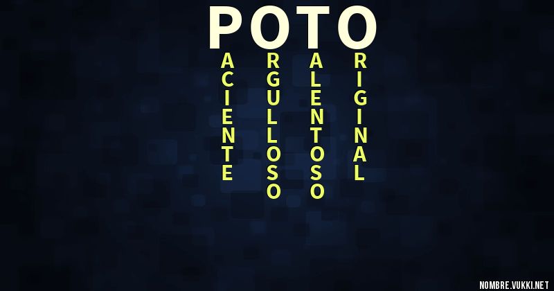 Acróstico poto