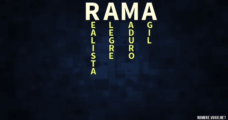 Acróstico rama