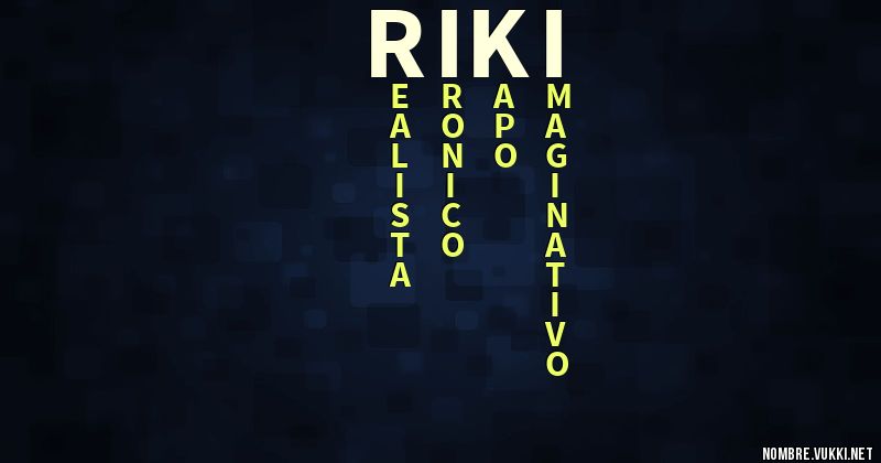 Acróstico riki