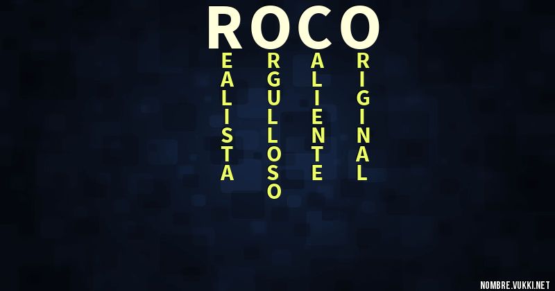 Acróstico roco