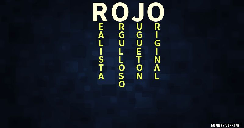 Acróstico rojo