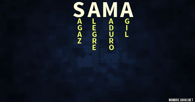 Acróstico sama