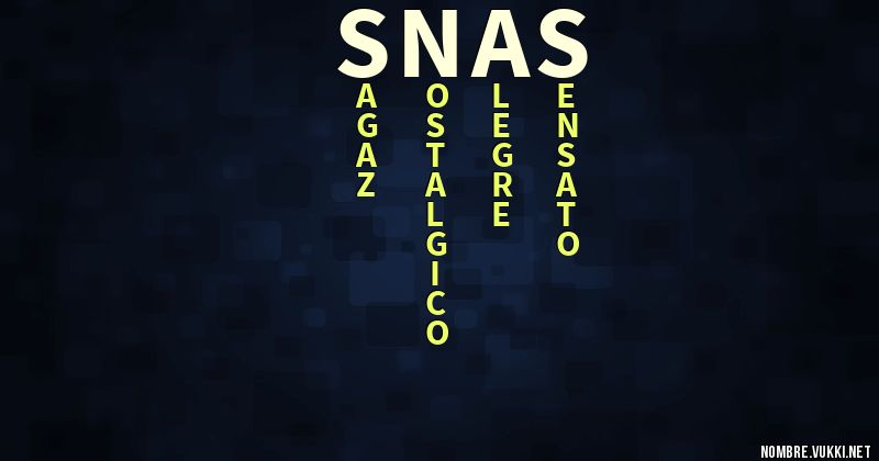 Acróstico snas