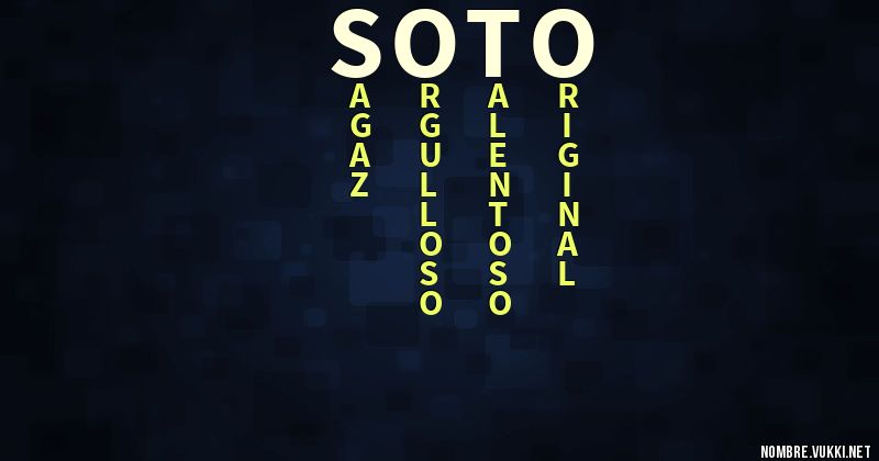 Acróstico soto