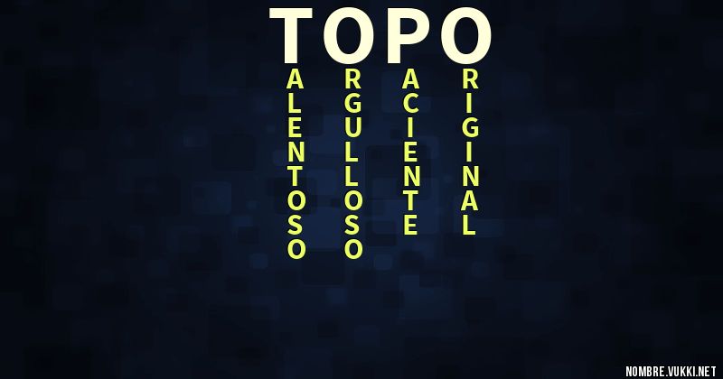 Acróstico topo