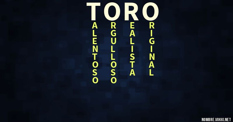 Acróstico toro