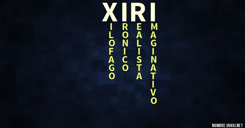 Acróstico xiri