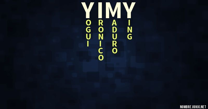 Acróstico yimy