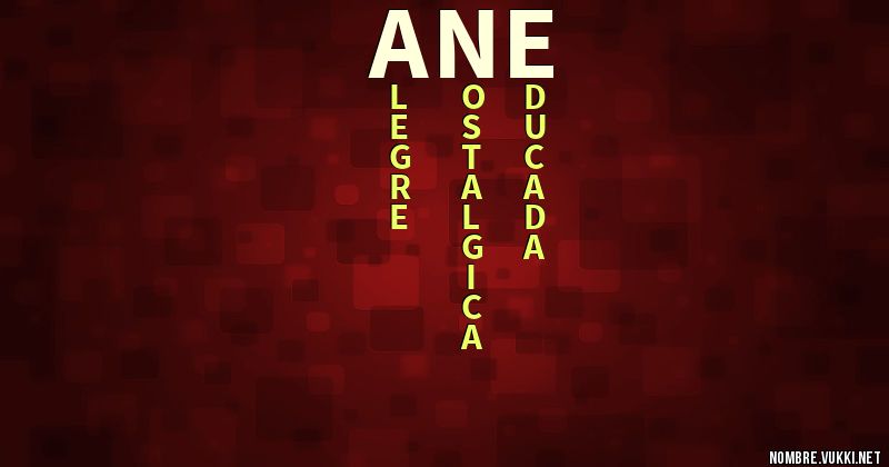 Acróstico añe