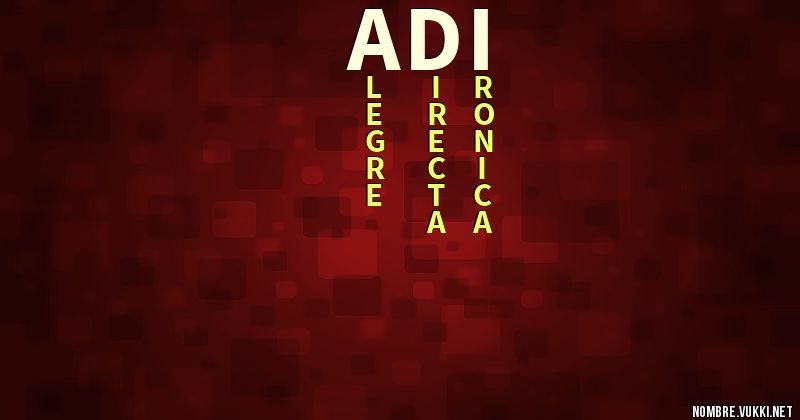 Acróstico adi
