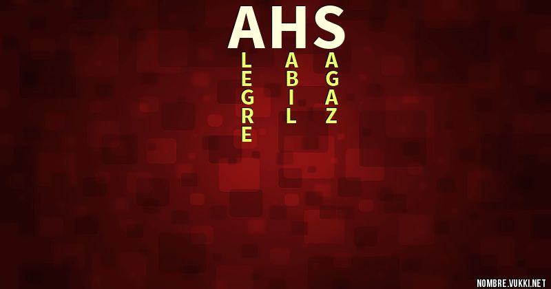 Acróstico ahs
