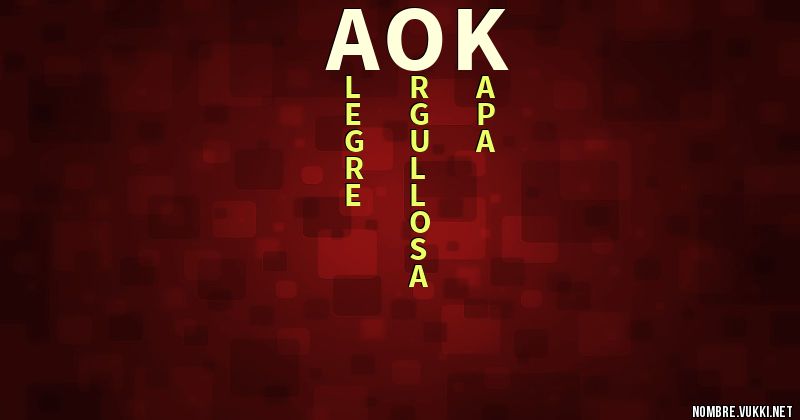 Acróstico aok