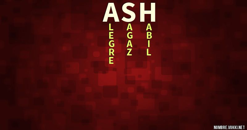 Acróstico ash