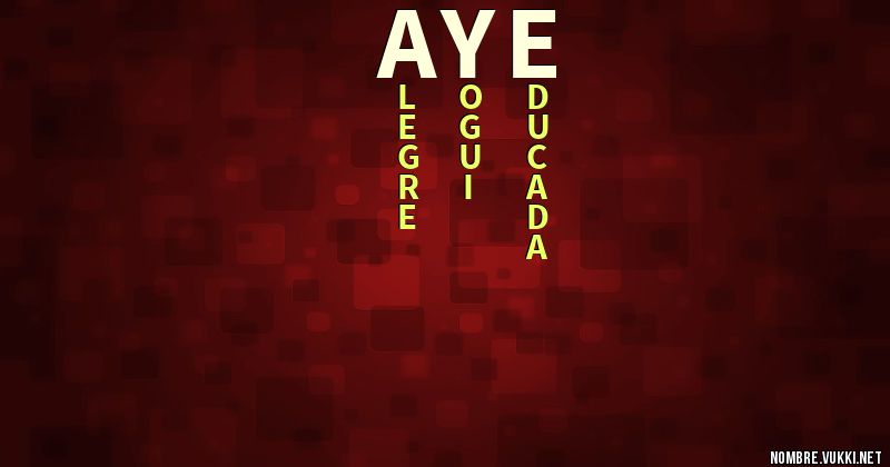 Acróstico aye