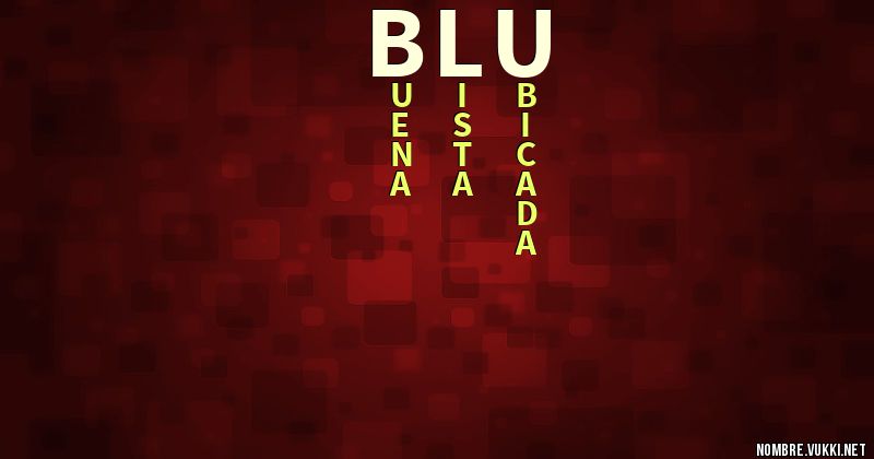 Acróstico blu