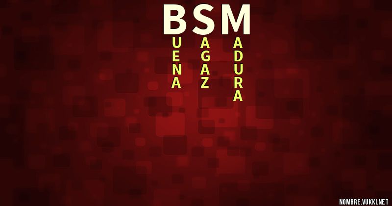 Acróstico bsm