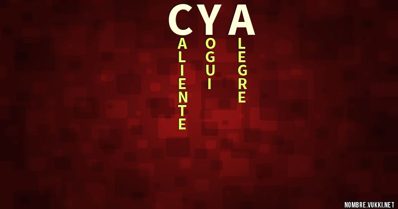 Acróstico c y a