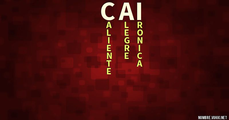 Acróstico cai