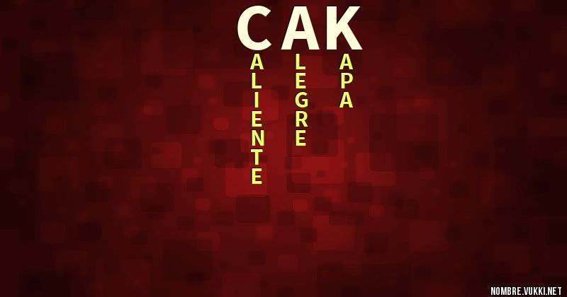 Acróstico cak