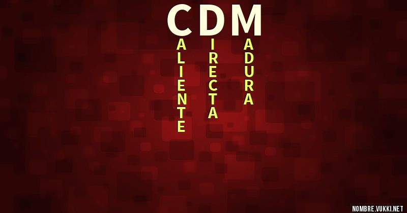 Acróstico cdm