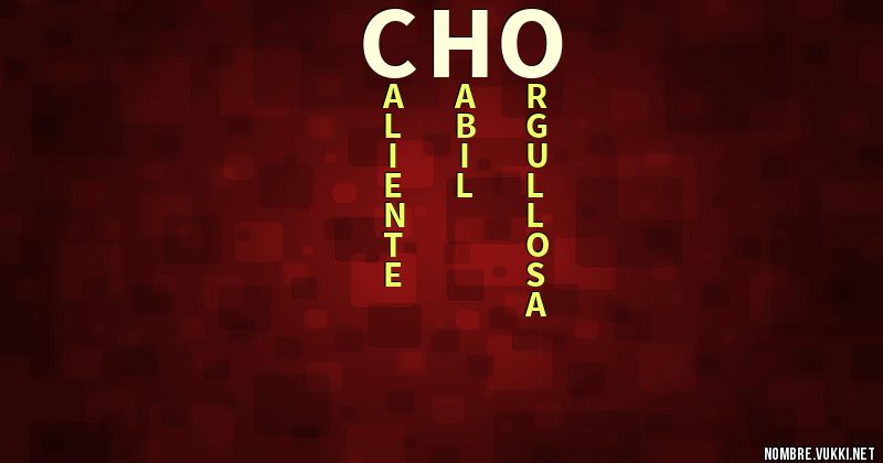 Acróstico cho