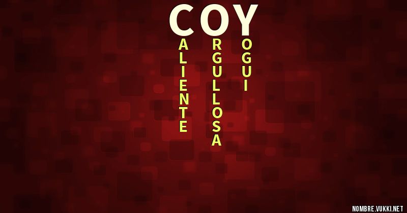 Acróstico coy