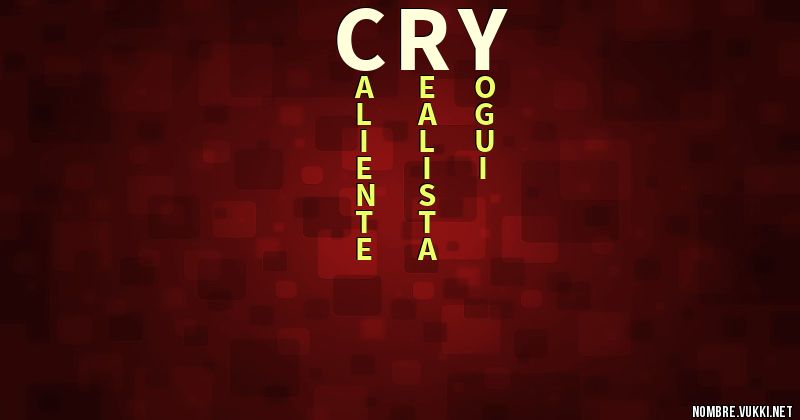 Acróstico cry